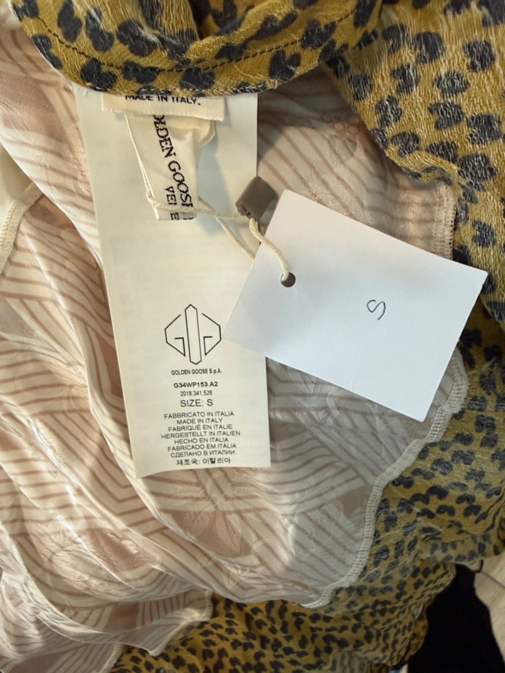 Golden Goose Daisy Satin Velvet Patchwork Maxi Dress Size Small NWOT - Picture 9 of 9